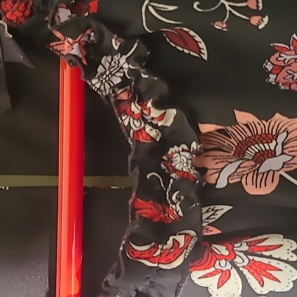 Banana Republic Size 4 Fall Midi Dress With Flowers - Picture 5 of 9